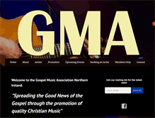 Tablet Screenshot of gospelmusicni.com